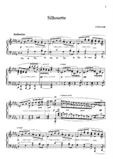 Silhouettes, B.32 Op.8: No.2 in D Flat Major by Antonín Dvořák