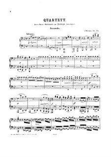 Piano Quartet No.1 in G Minor, Op.25: Version for piano four hands by Johannes Brahms