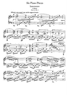 Six Pieces, Op.118: Complete set by Johannes Brahms
