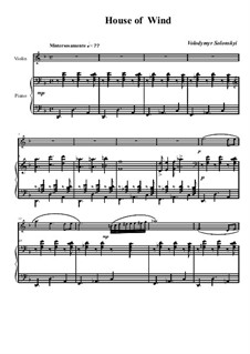 Hut the wind: For violin and piano by Vladimir Solonskiy
