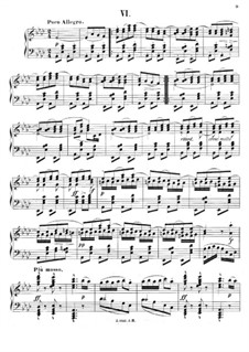 No.6 Sousedská: For piano by Antonín Dvořák
