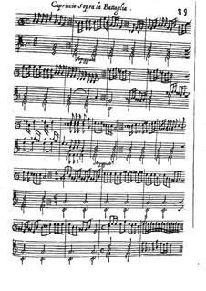 Capriccio sopra la Battaglia: Capriccio sopra la Battaglia by Girolamo Frescobaldi