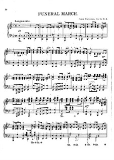 Funeral March for Piano, Op.18 No.3: Funeral March for Piano by Johan Halvorsen