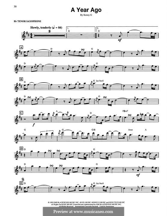 A Year Ago: A Year Ago by Kenny G