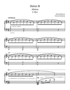 Volume 3: Dolce 9 'Alleluia' by Galina Bobrova