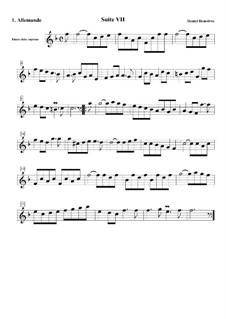 Suite No.7 in F Major: No.1 Allemande by Daniel Demoivre