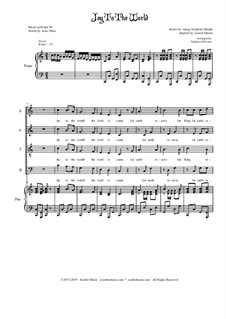 Vocal version: SATB by Georg Friedrich Händel