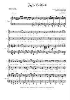 Vocal version: 2-part choir – Soprano and Tenor by Georg Friedrich Händel