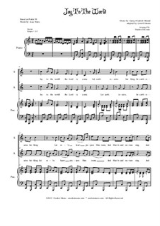 Vocal version: 2-part choir – SA by Georg Friedrich Händel