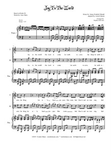 Vocal version: 2-part choir – TB by Georg Friedrich Händel