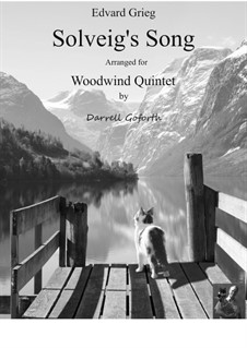Suite No.2. Solveig's Song: For woodwind quintet by Edvard Grieg