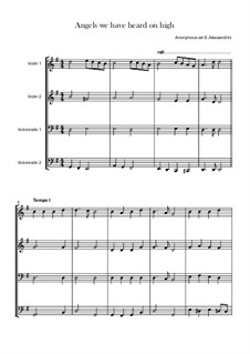 Chamber version: For 2 violins and 2 cellos by folklore