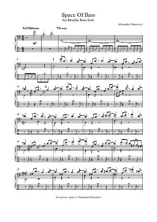 Space of Bass (piece for Double Bass Solo): Space of Bass (piece for Double Bass Solo) by Alexander Muravyev