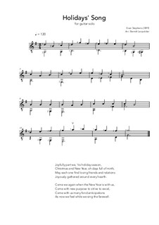 Holidays' Song: Holidays' Song by Evan Stevens