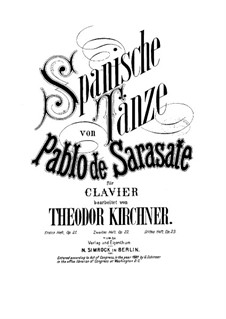 Malagueña, Op.21: For piano by Pablo de Sarasate