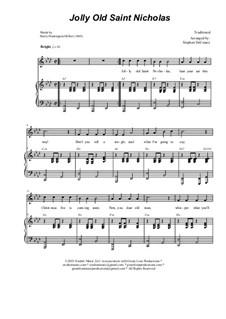 Jolly Old St. Nicholas: Unison choir by folklore