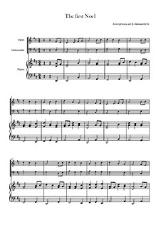 Vocal-instrumental version: For violin, cello and piano by folklore