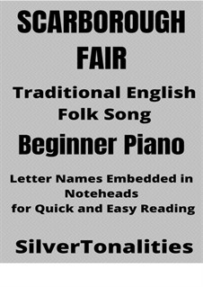 Scarborough Fair: For beginner piano by folklore