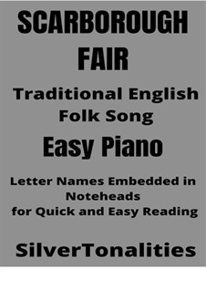 Scarborough Fair: For easy piano by folklore