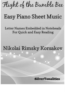 Flight of the Bumblebee: For easy piano 2nd Edition by Nikolai Rimsky-Korsakov