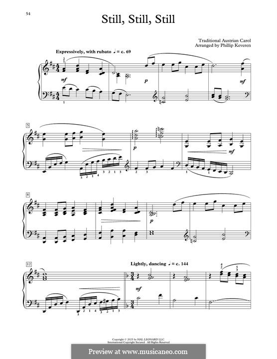 Still, Still, Still: For piano by folklore