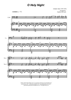 Instrumental version: For string trio - alternate version by Adolphe Adam