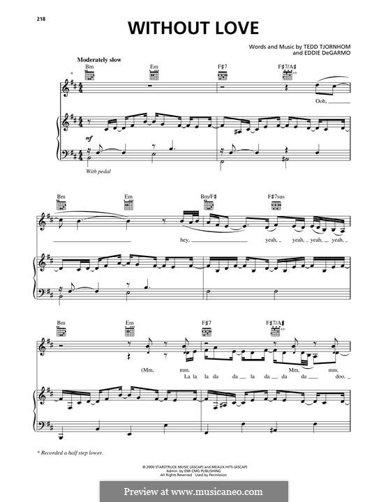 Without Love (Stacie Orrico): Without Love (Stacie Orrico) by Tedd Tjornhom, Eddie DeGarmo