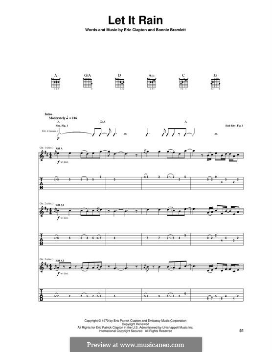 Let It Rain: For guitar by Bonnie Bramlett