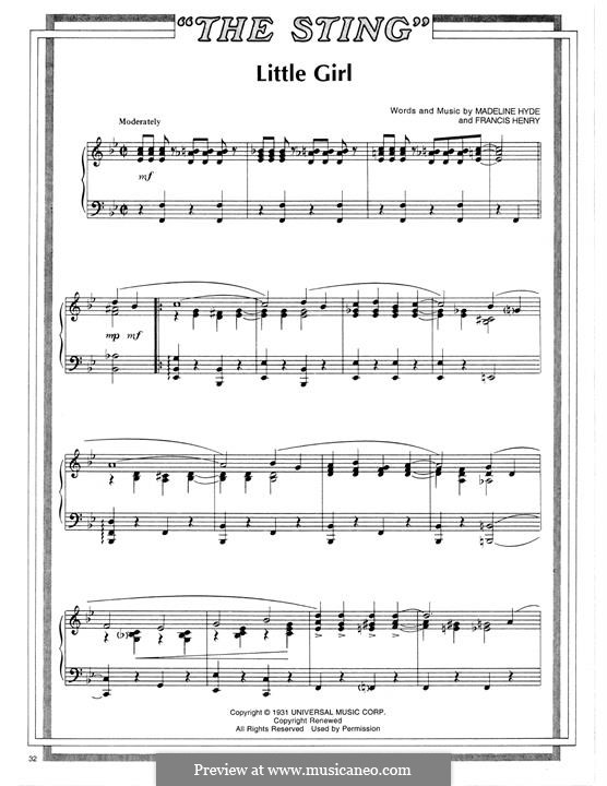 Little Girl: For piano by Francis Henry, Madeline Hyde