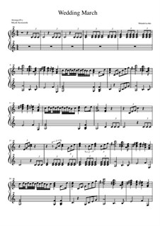 Wedding March: For toy piano by Felix Mendelssohn-Bartholdy