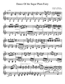 No.3 Dance of the Sugar-Plum Fairy, for Piano: For a single performer by Pyotr Tchaikovsky