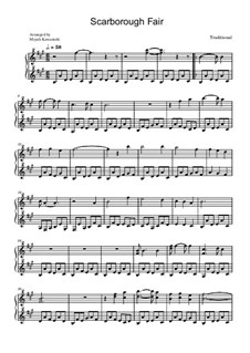 Scarborough Fair: For toy piano by folklore