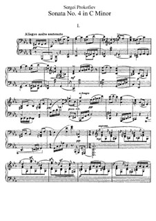 Sonata No.4 in C Minor, Op.29: Sonata No.4 in C Minor by Sergei Prokofiev