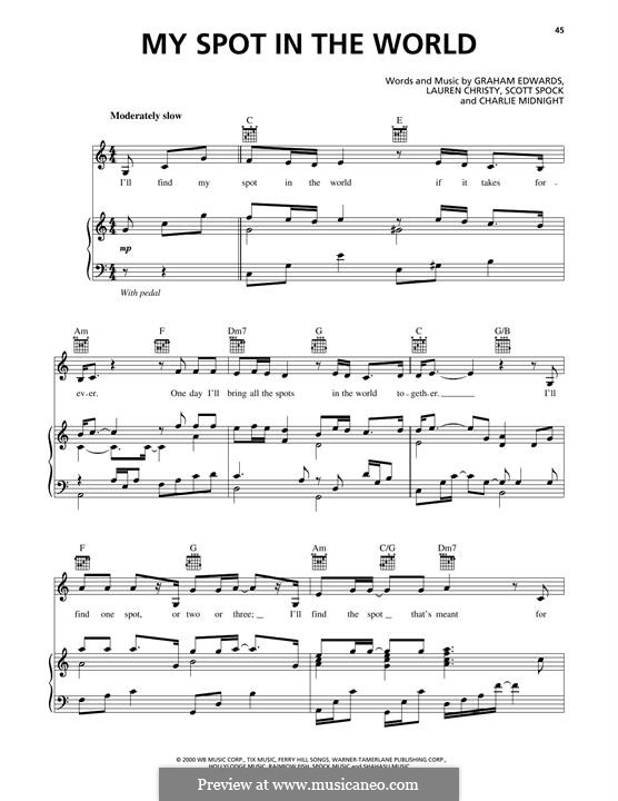 My Spot In The World (from 102 Dalmatians): My Spot In The World (from 102 Dalmatians) by Charlie Midnight, Scott Spock