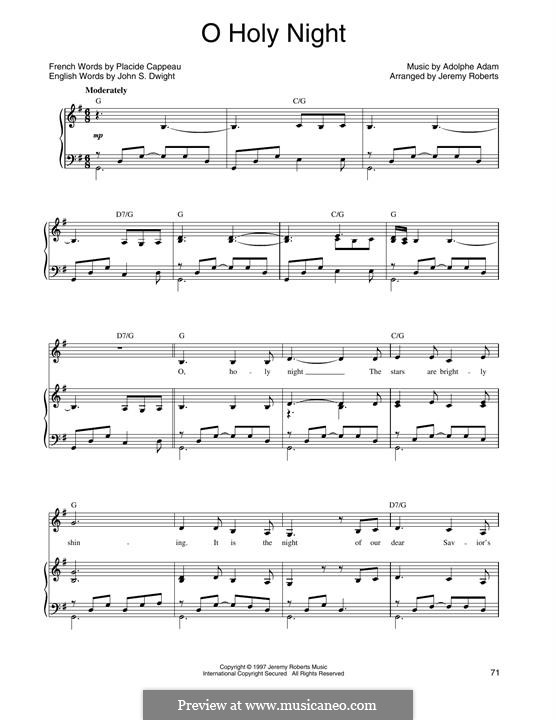 Vocal version (Printable scores): For voice and piano or guitar (Linda Eder) by Adolphe Adam