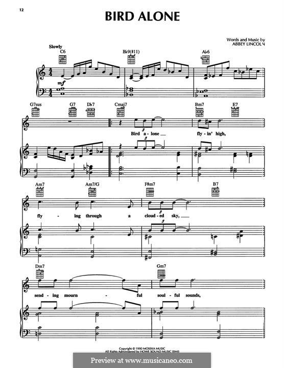 Bird Alone: Bird Alone by Abbey Lincoln