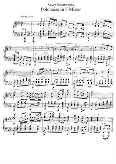Polonaise in F Minor, Op.42: For piano by Xaver Scharwenka