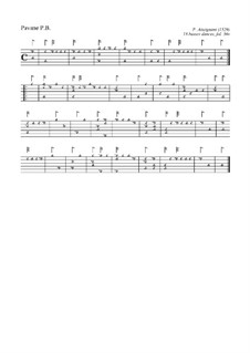 Dix-huit basses danses. Pavane for Lute: Dix-huit basses danses. Pavane for Lute by Pierre Attaingnant