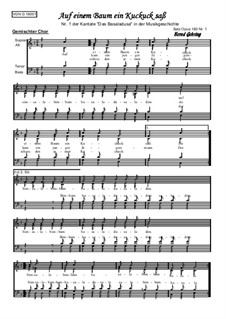 Das Basaladusa, Op.180: Nr.1 Auf einem Baum ein Kuckuck saß by folklore