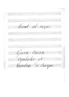 Tromb-al-ca-zar: Percussion part by Jacques Offenbach