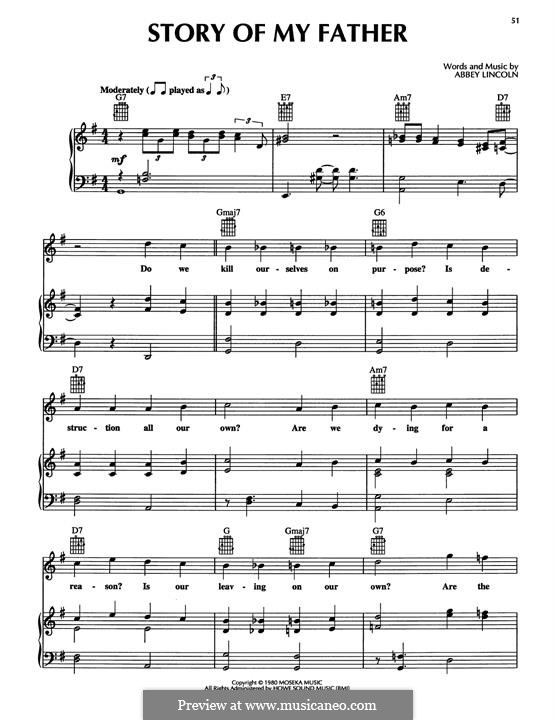 Story Of My Father: Story Of My Father by Abbey Lincoln