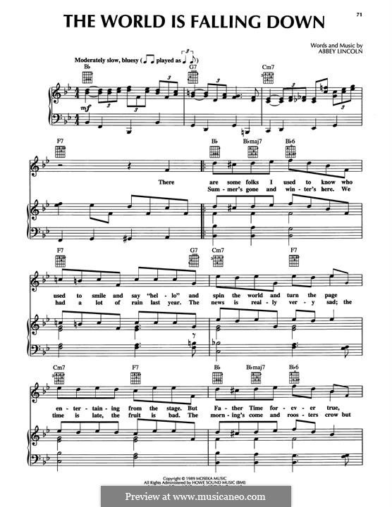 The World Is Falling Down: The World Is Falling Down by Abbey Lincoln