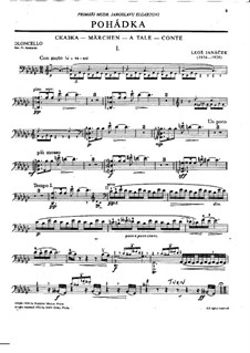Pohádka (Fairy Tale), JW 7/5: Solo part by Leoš Janáček