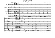 Symphony No.1 in E Flat Major, K.16: Movement I by Wolfgang Amadeus Mozart