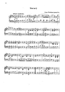 Easy Piano Trio, Op.66 No.1, 3: Easy Piano Trio by Franz Wohlfahrt