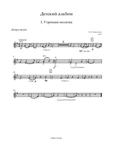 No.1 Morning Prayer: Parts by Pyotr Tchaikovsky