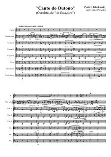 No.10 October (Autumn Song): For chamber orchestra by Pyotr Tchaikovsky