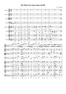 No.46 Since by Man Came Death: Full score by Georg Friedrich Händel
