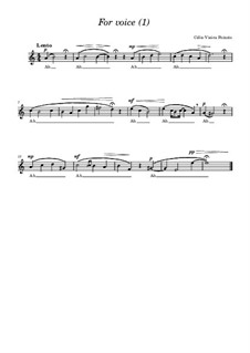 For Voice (1): For Voice (1) by Vieira Peixoto