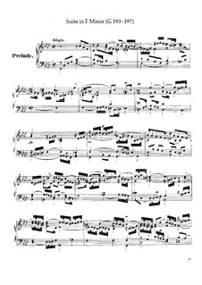 Suite No.8 in F Minor, HWV 433: For harpsichord by Georg Friedrich Händel